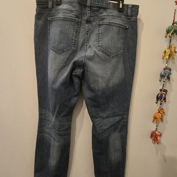 DKNY Women's Dark Blue Skinny Jeans - Picture 7 of 8